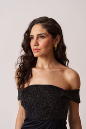 womens off shoulder short evening short dress