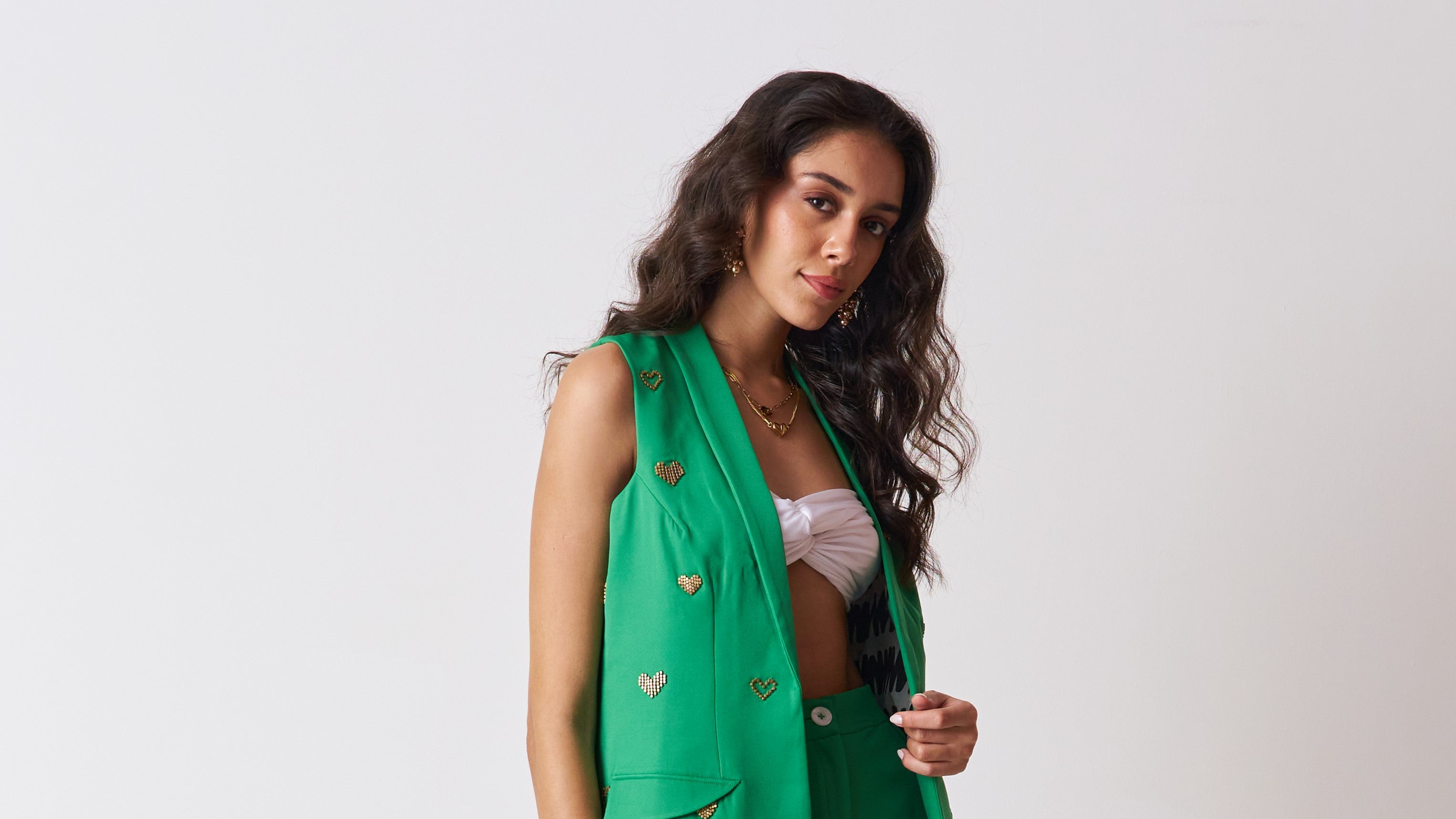 green jacket blazer