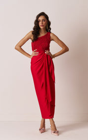 The Miranda wrap drape dress