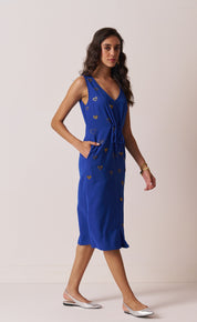 The All hearts blue shift dress